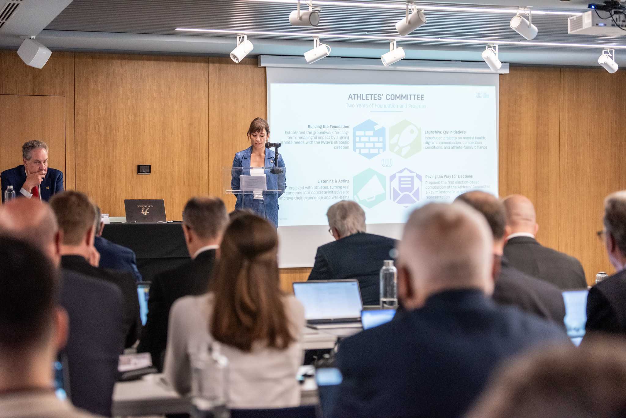 Sandra Sánchez Champions Athlete Advocacy at IWGA Annual General Meeting in Madrid