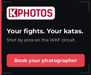 Kphotos – professional photos of your karate fights and katas on the WKF circuit. Next: Karate One Series A Tbilisi, 8–10 January 2027. Athlete packs from €100. Book your photographer.