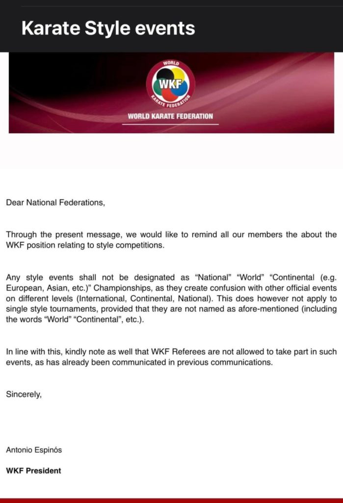 wkf letter style