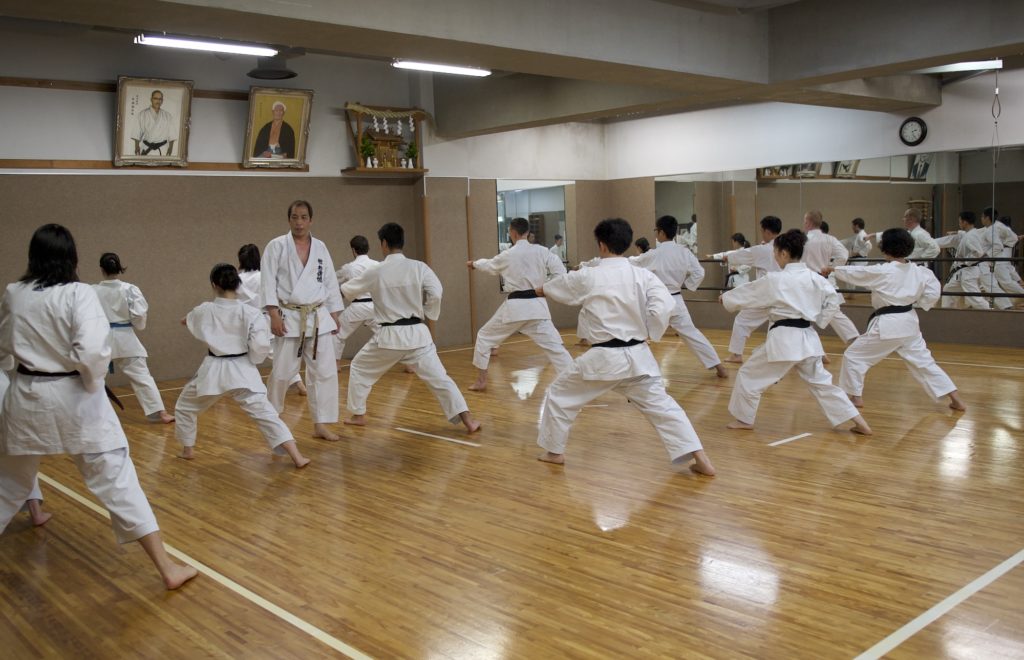 Kanazawa's dojo during training