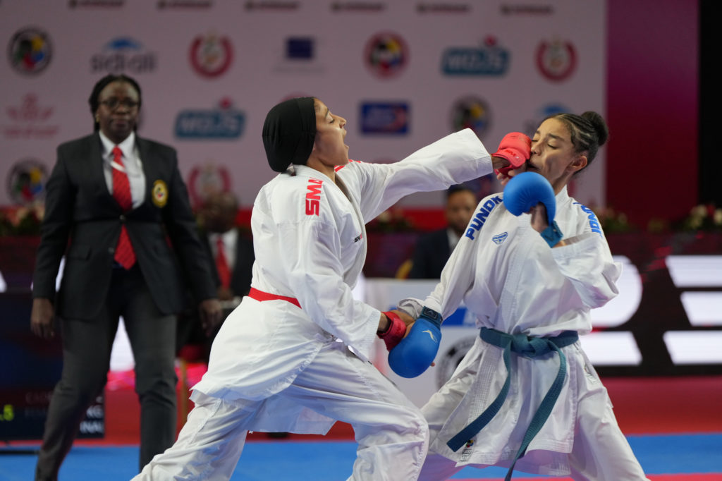 Fight Kumite cadet during UFAK 2023