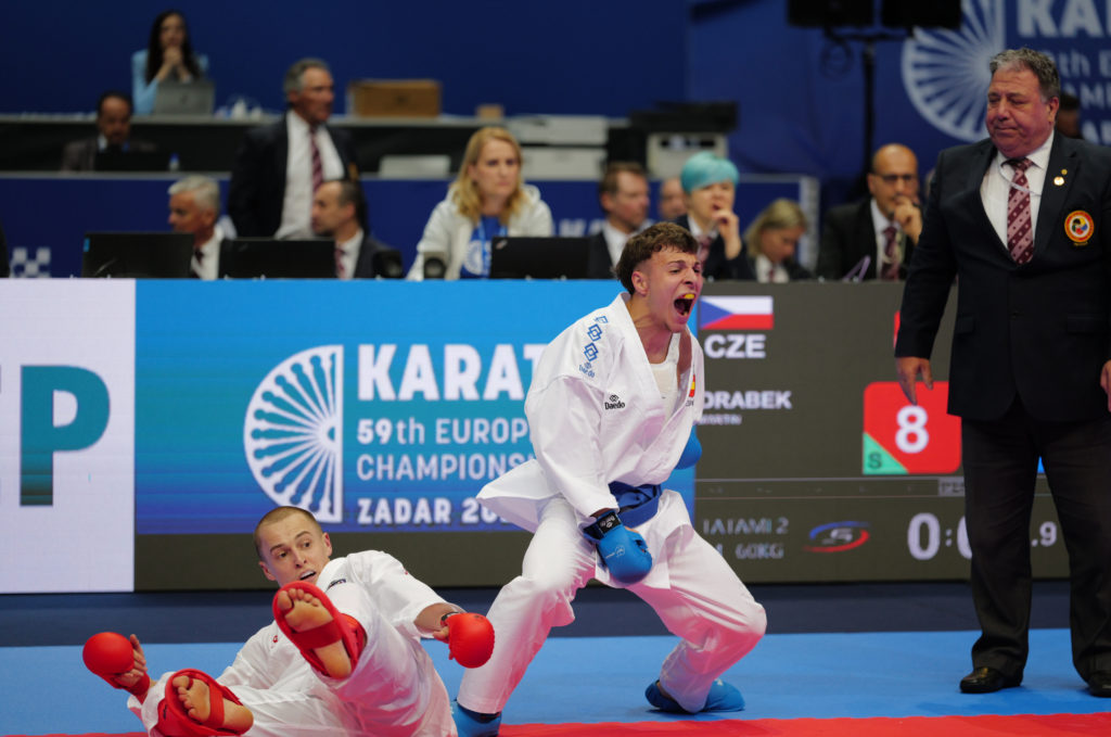 kumite during European Senior Zadar 2024