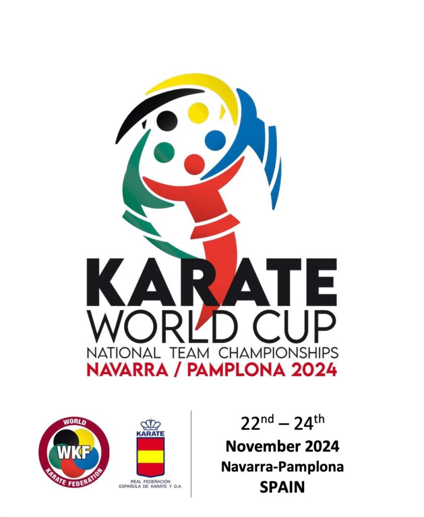 Affiche de la Coupe du monde de karaté WKF par équipe 2024